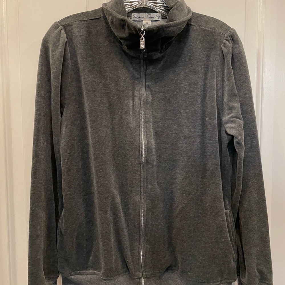 French laundry, velour sweatshirt, size medium - Picture 7 of 8